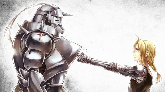 Elric Alphonse and his brother Edward: the characters of the anime ...