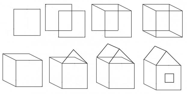 how to draw house pencil