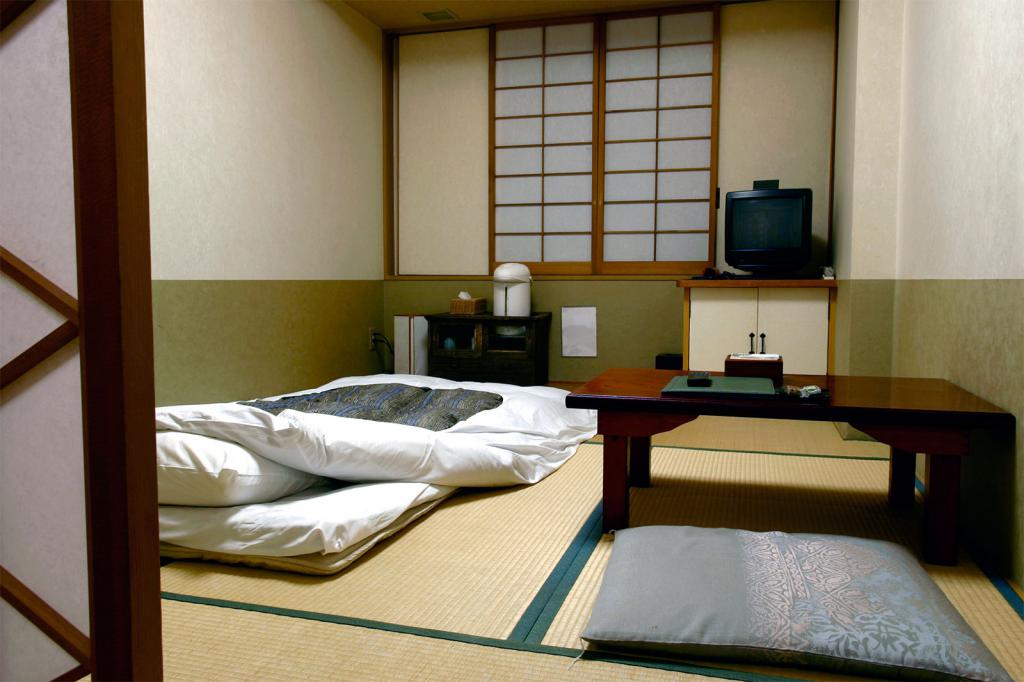 Room in unpretentious Japanese style