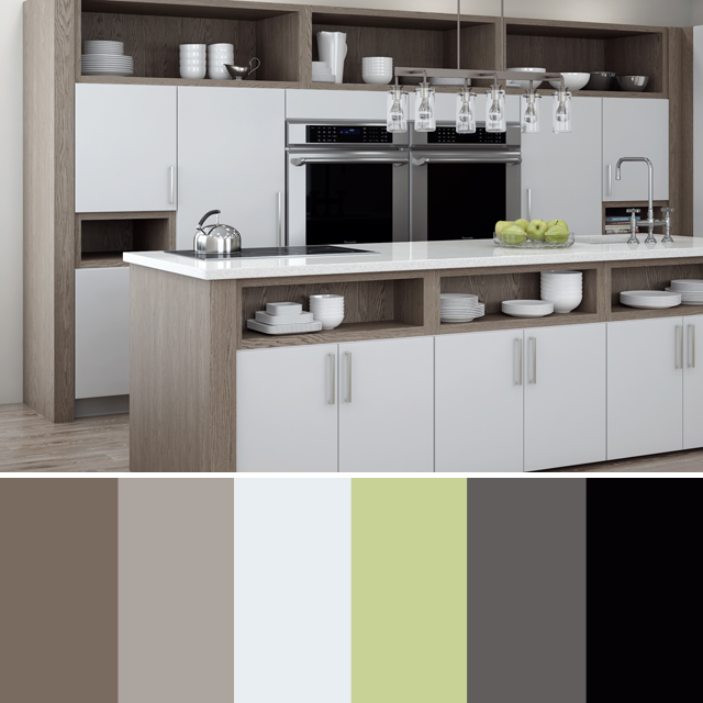colors in the kitchen interior