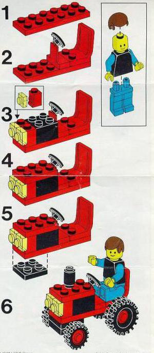 LEGO how to make a tractor