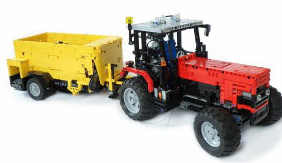 how to make a LEGO tractor-trailer