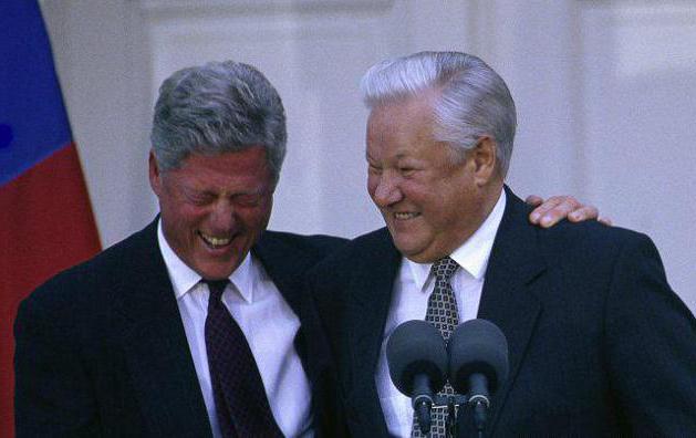 o Primeiro presidente da Rússia de Yeltsin