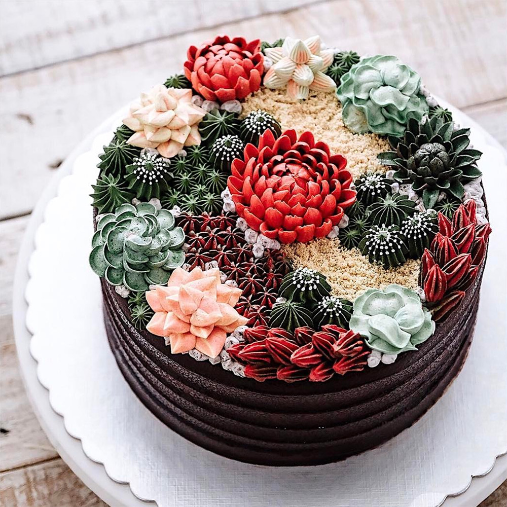 Meisterhaft dekorierten Kuchen