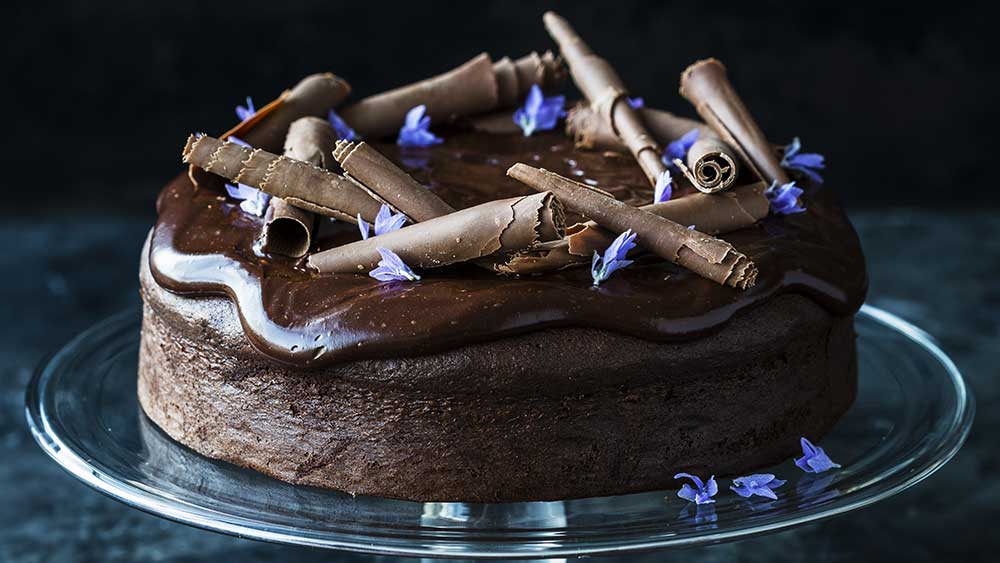 bolo de Chocolate com uma incrível decoração