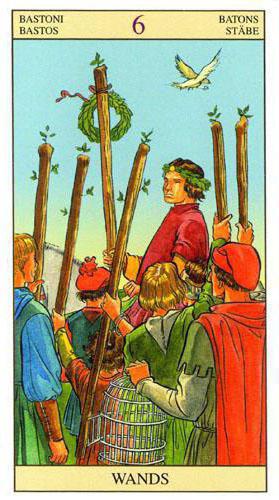 meaning of the Tarot the six of wands in love and relationships