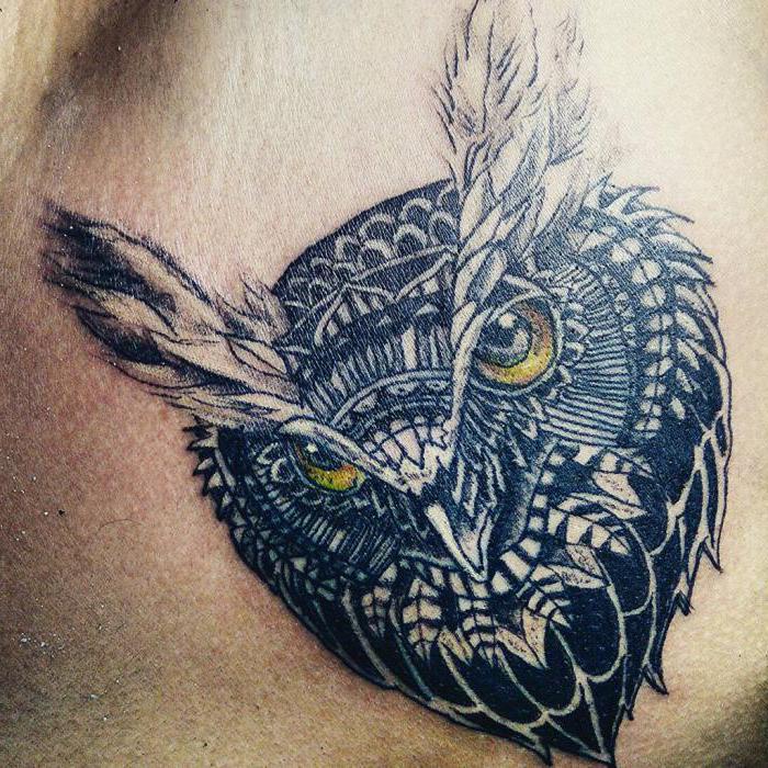猫头鹰的纹身