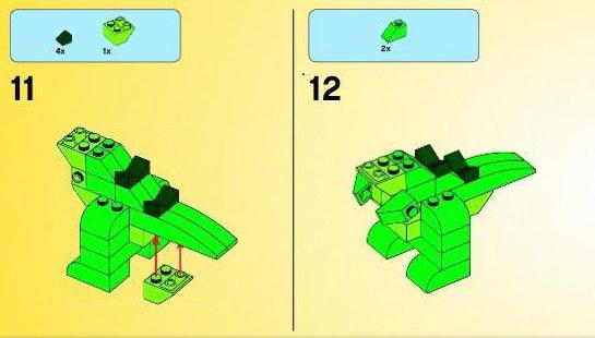 how to make LEGO dinosaur