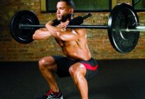 Squats with a barbell on the chest: technique
