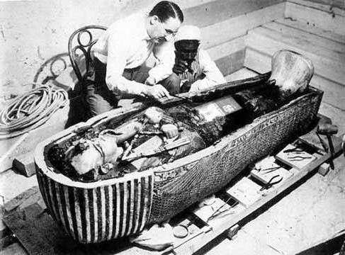 木乃伊的埃及法老的照片