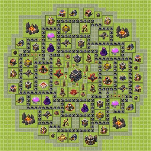 Placement base in Clash of clans
