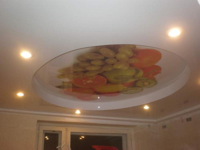 the ceilings in the kitchen