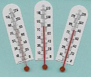 Alkohol-Thermometer zur Messung der Temperatur