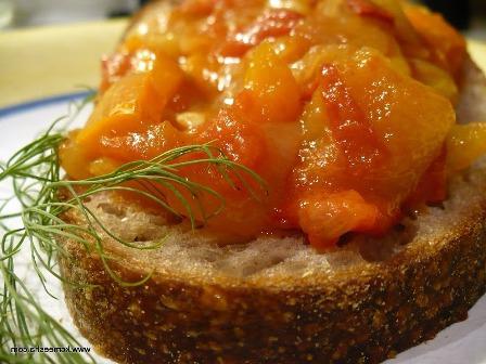 caviar squash with tomato paste