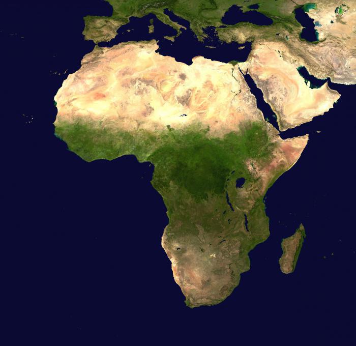 сипаттамасы, географиялық африка