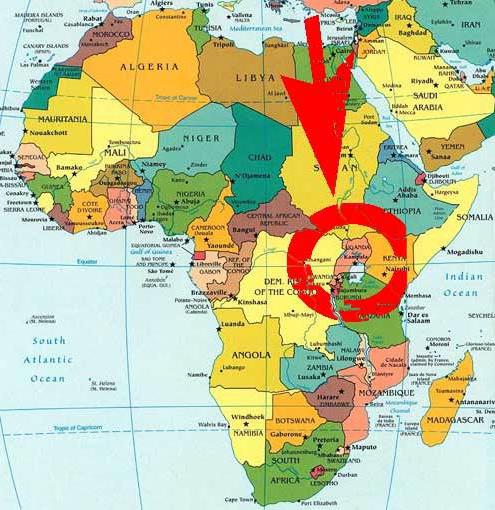 la posición geográfica del continente de áfrica