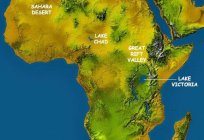 A posição geográfica da África. Posição geográfica do continente