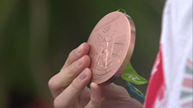 die Bronze-Medaille der Olympischen Spiele