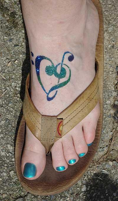 tatuagem de clave de sol foto