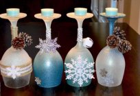 Weihnachten Kerzenhalter aus Glas mit Ihren Händen
