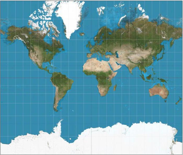 what are the different types of map projections