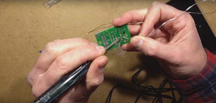 Soldering iron battery powered with your own hands