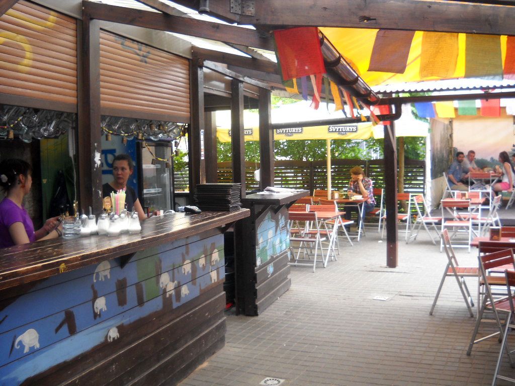 el restaurante "Balti Drambliai" en vilna