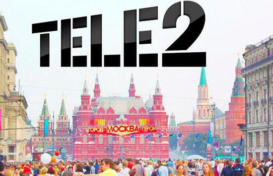 Tele2 के लिए शुल्क मास्को और मॉस्को