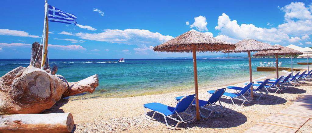 Halkidiki में होटलों के साथ निजी समुद्र तट