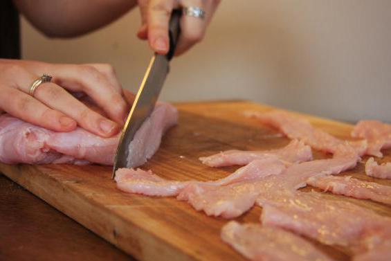 cómo cocinar строганину de la carne