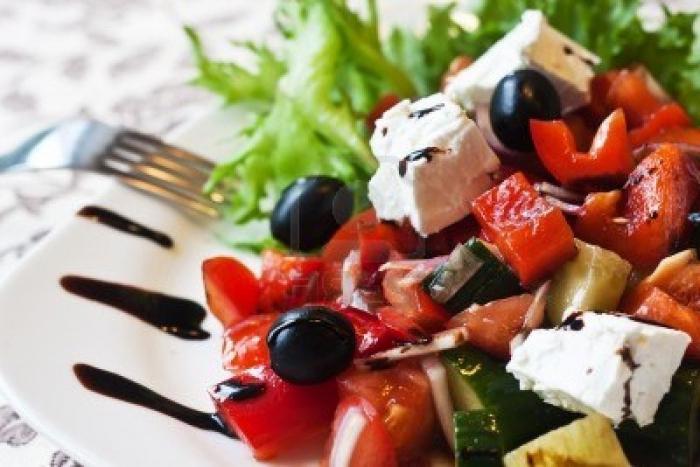 Greek Salad with cheese fetaksa