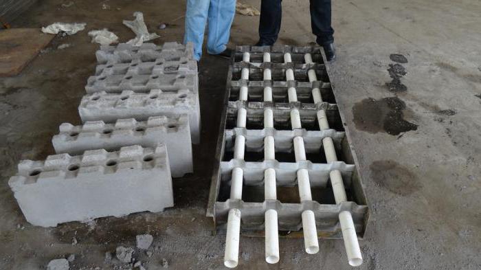 beton betonowych bloków własnymi rękami