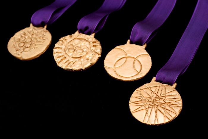 o número de medalhas de ouro em jogos olímpicos