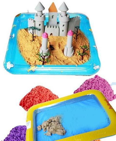 homemade rainbow sand sandbox