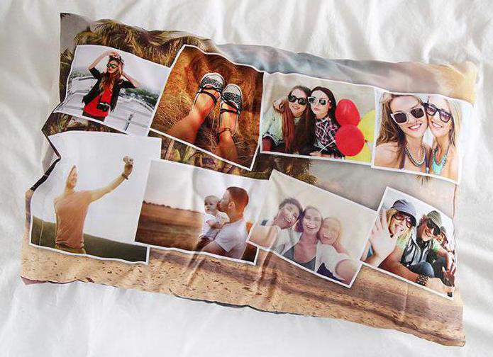 imprimir fotos em uma almofada