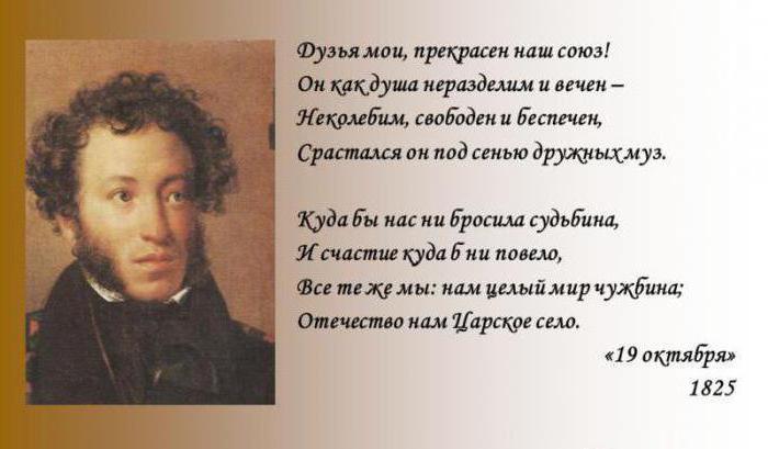 19 أكتوبر 1825 بوشكين تحليل قصيدة