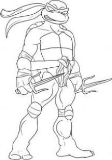 cómo dibujar a las tortugas ninja por etapas