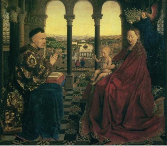 Jan Van Eyck Gemälde mit den Titeln