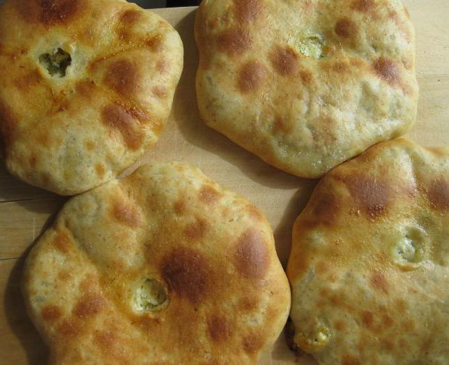 осетинские pasteles de queso y verduras de la receta de