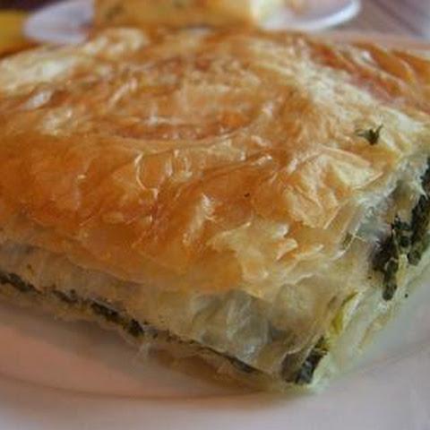 pie with cheese and herbs