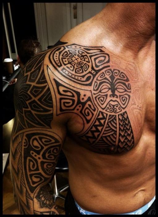 polynesische Tattoo Skizzen