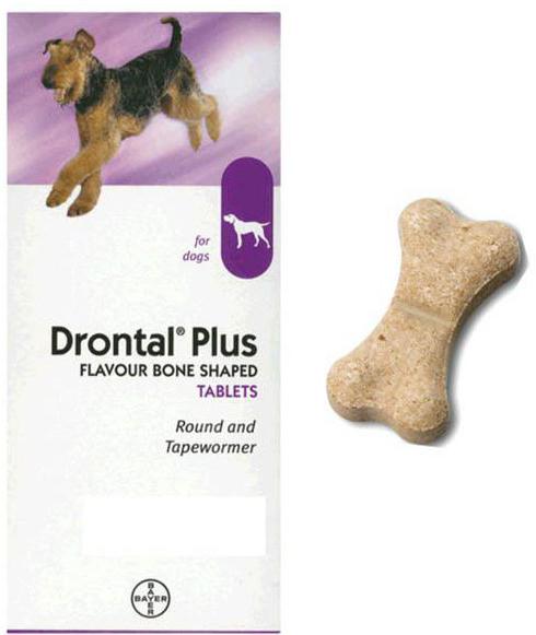 Tabletten gegen Würmer für Hunde дронтал