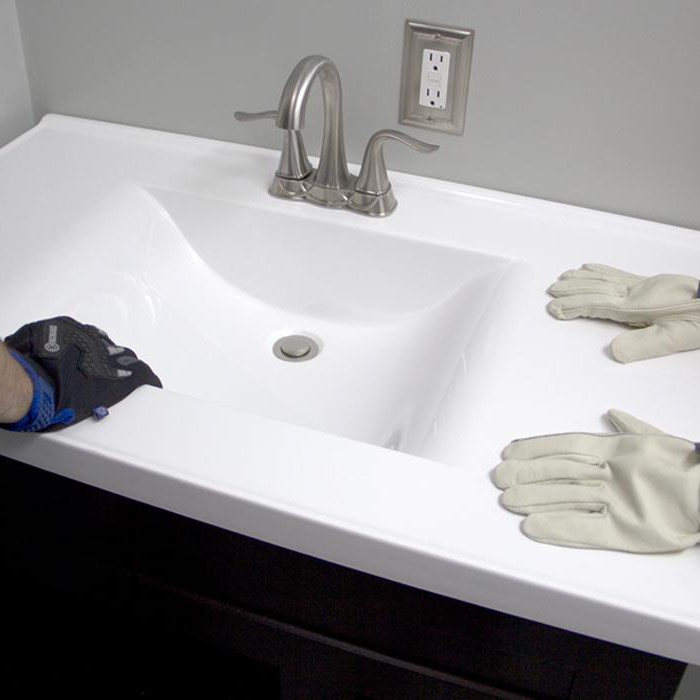 installing a bathroom sink