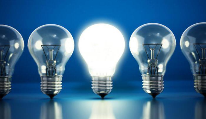 Characteristics of filament lamps of fluorescent lamps