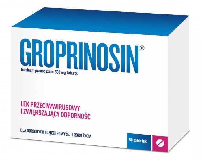 Гропринозин таблетки інструкція