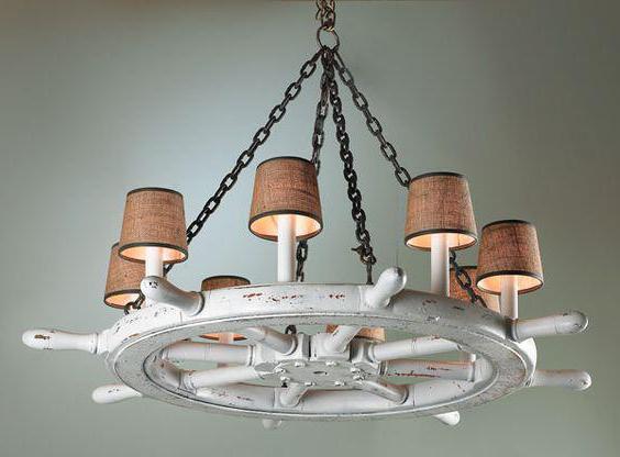 chandeliers helm in a marine style