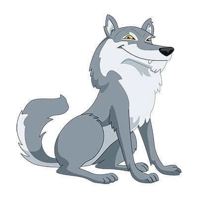 Rätsel über den Wolf für Kinder mit den Antworten