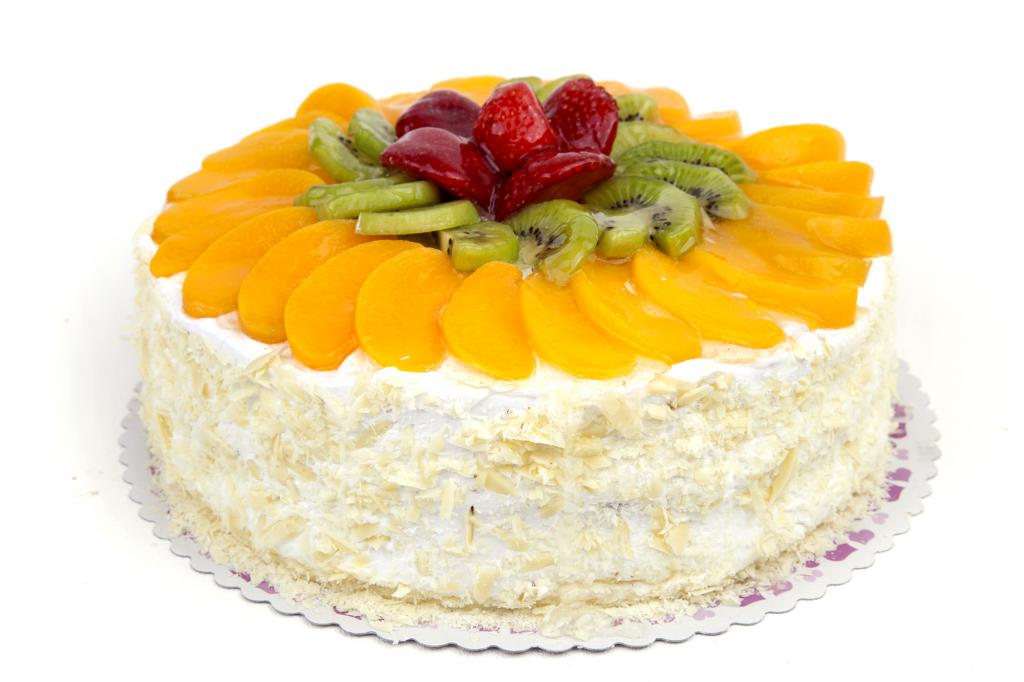 Cake, decorated with fruit