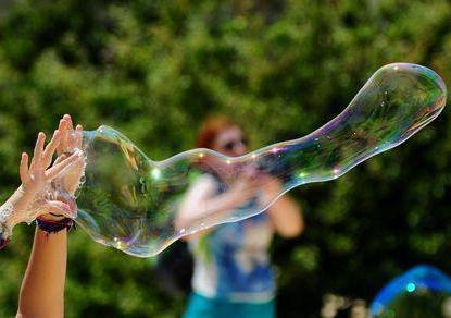 la fiesta de las burbujas