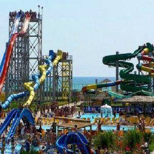 der größte Wasserpark der Krim liegt